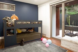 Childrens bedroom opens to internal  courtyard 
